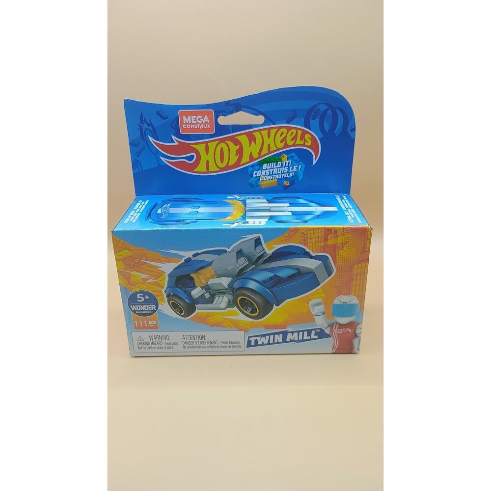 Hot Wheels Mega Construx Twin Mill GVM31 Building Set Ages 5+ New Race Car